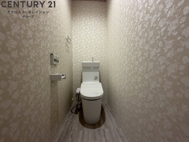 シンプルで機能的なトイレで、お掃除しやすい！