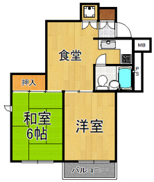 パラツィーナ立花の間取り