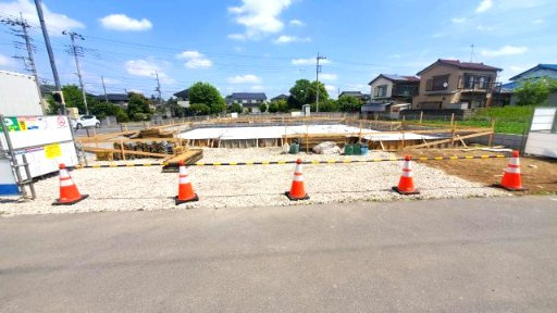 熊谷市拾六間　新築住宅平屋建て（土地７４坪超）の外観