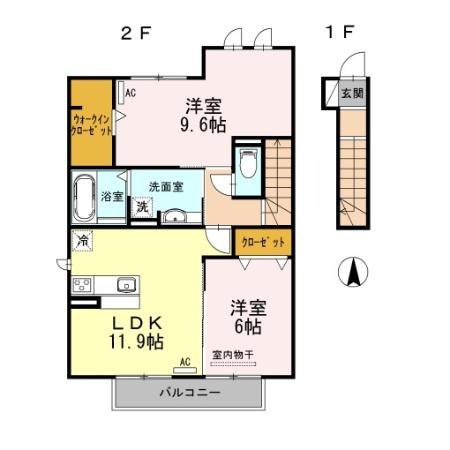セジュール フカヤ　　刈谷市の賃貸ならクラスホーム刈谷店の間取り