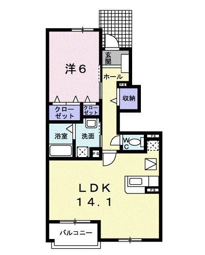エクシード　深大寺の間取り