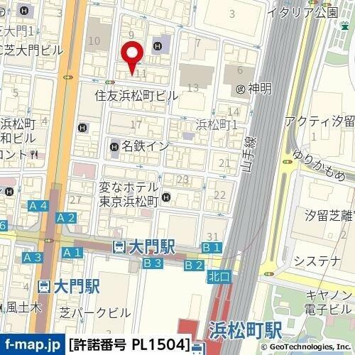 アルテリア浜松町の地図| 