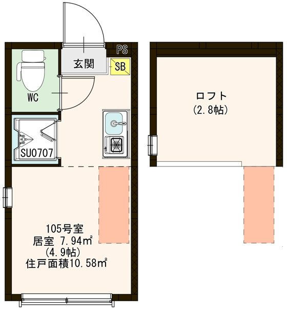 プランドール西荻の間取り