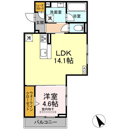 アムール・シェモア　　刈谷市近郊の賃貸ならクラスホーム刈谷店の間取り