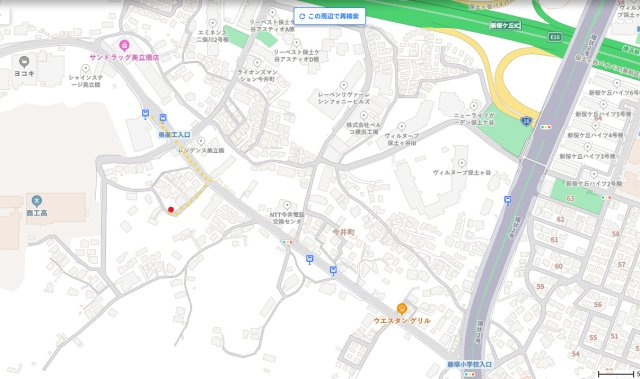 【地図】 | 今井町共同住宅(仮) | 「見立橋」バス停から近く徒歩3分