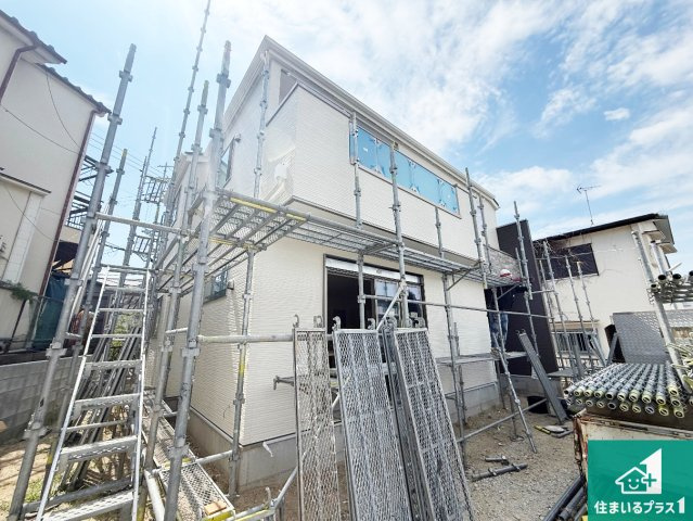 羽曳野市南恵我之荘　第1期　新築一戸建ての外観|現在の進捗状況です！順調に作業進行中、完成が待ち遠しいです！詳細の間取り等、お気軽にお問い合わせください！