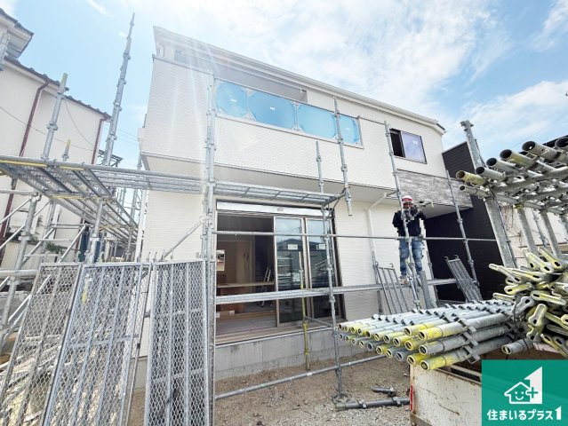 羽曳野市南恵我之荘　第1期　新築一戸建ての外観|現在の進捗状況です！順調に作業進行中、完成が待ち遠しいです！詳細の間取り等、お気軽にお問い合わせください！