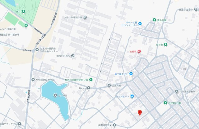 加古川市神野町石守　土地の地図