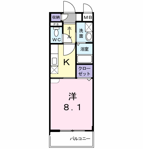 フリーデK.Ⅰ.1の間取り