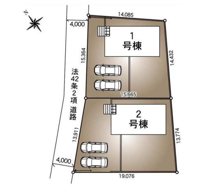古河市中田第6　新築戸建　2号棟の区画図