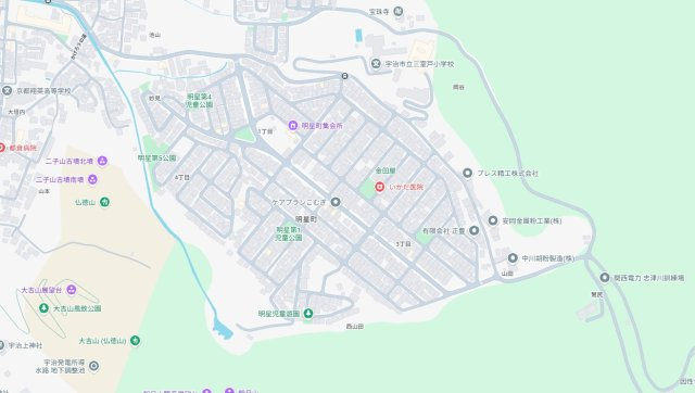 ★宇治市明星町　第2期　新築一戸建ての地図