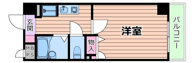フルーレ住之江の間取り