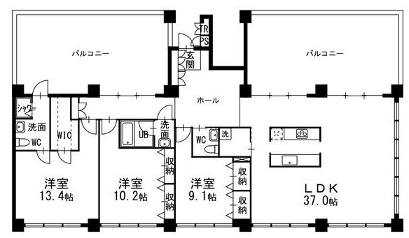 トランセット覚王山の間取り