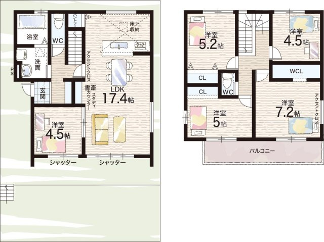 ★宇治市明星町　第2期　新築一戸建ての間取り|2号地
