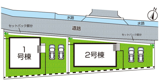 和歌山市有本　第3期　新築一戸建ての区画図|全2区画