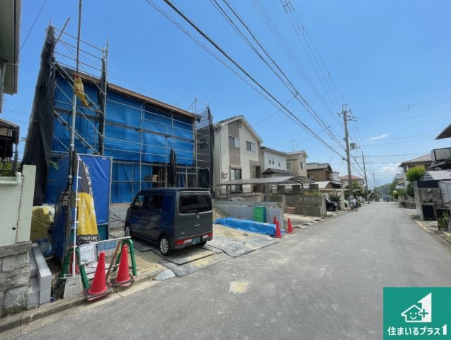 宇治市明星町　第2期　新築一戸建ての前面道路含む現地写真|周辺は落ち着いた街並みの住宅地！子育てがしやすい住環境です！まだ未完成ですが、現地でしかわからない事もございます。是非一度ご覧ください。