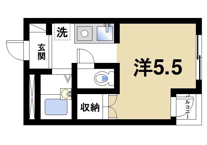 ルミエール1号館の間取り