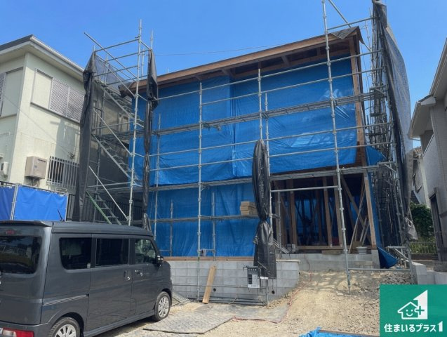 宇治市明星町　第2期　新築一戸建ての外観|周辺は落ち着いた街並みの住宅地！子育てがしやすい住環境です！まだ未完成ですが、現地でしかわからない事もございます。是非一度ご覧ください。
