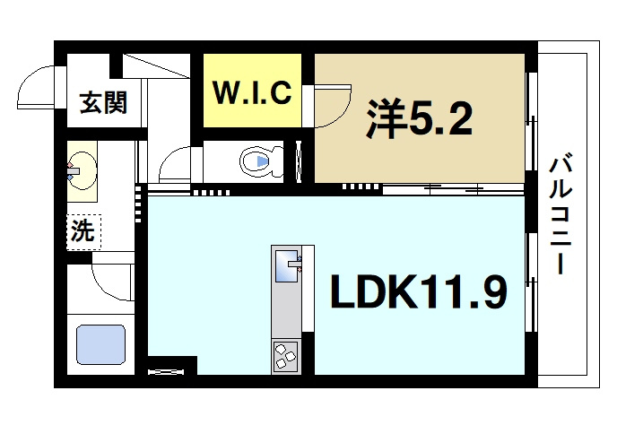 Lene　Cricca西大寺Ⅱの間取り|暮らしやすい間取りです