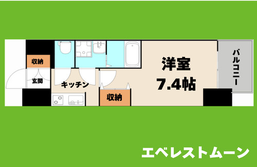 S-RESIDENCE豊国通の間取り