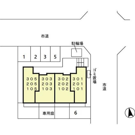 エクセレント中村の区画図