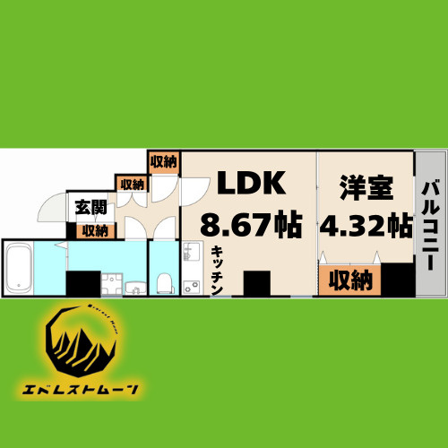 エイトエムジー名駅の間取り