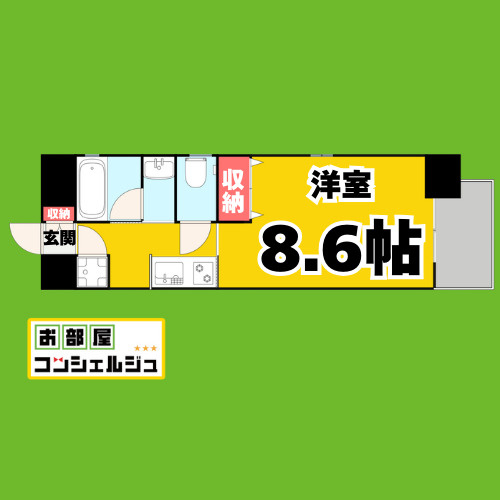 セレニティー名駅の間取り