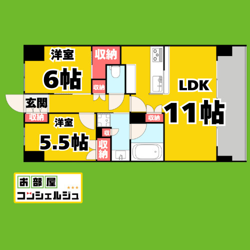 ラフィシア上前津(Rafficia Kamimaezu)の間取り