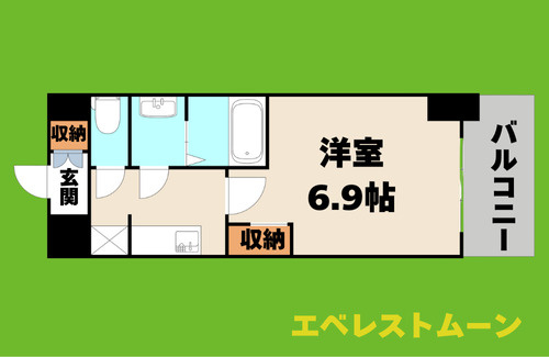 メイクスアート太閤通の間取り