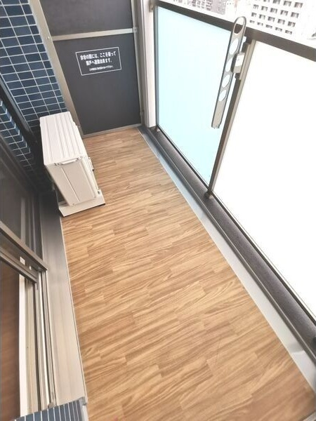 ディアレイシャス浅間町のバルコニー