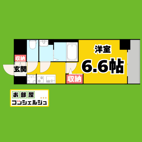 ディアレイシャス名古屋中村公園Ⅱの間取り
