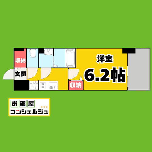 メイクス名駅南Ⅱの間取り
