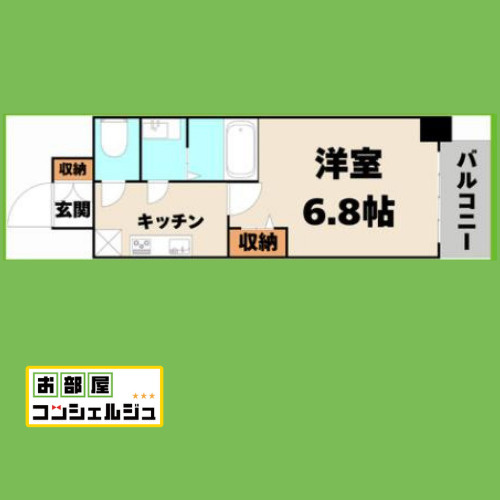 ディアレイシャス名古屋太閤通Ⅲの間取り
