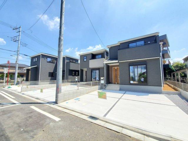 八潮市　八潮7丁目　新築戸建　全4棟の前面道路含む現地写真|前面道路含む現地写真です