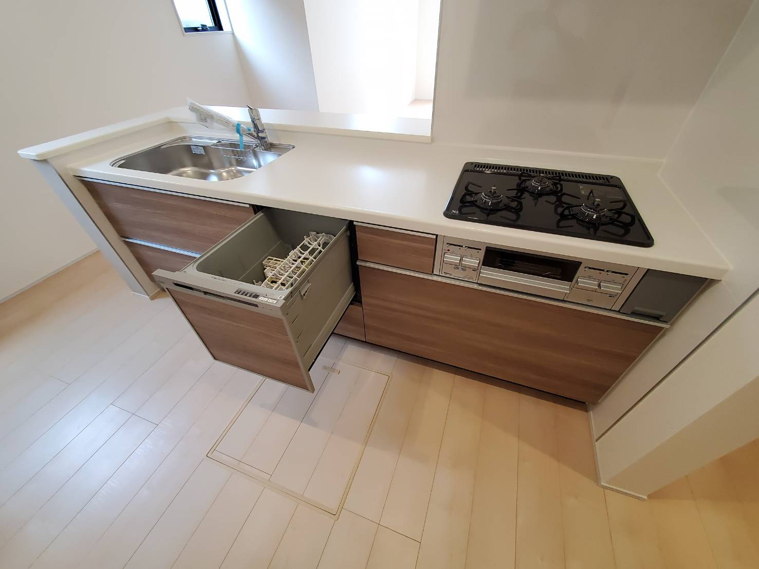 八潮市　八潮7丁目　新築戸建　全4棟のキッチン|お料理しやすいキッチンです
