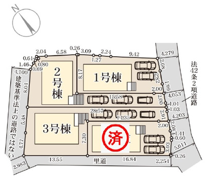 【区画図】 | 豊見城市豊見城（全4棟）1・2・3号棟 | 区画図♪