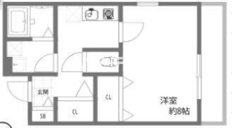 クレール上祇園の間取り