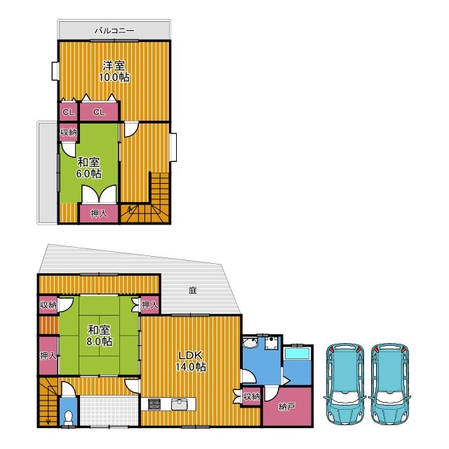昭和町戸建ての間取り
