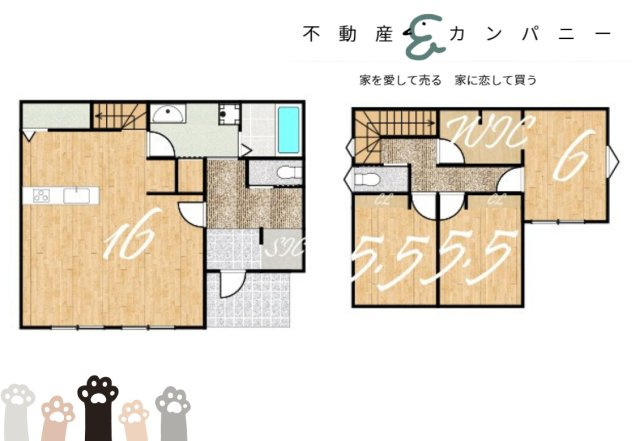 空港通7丁目の新築のおうち　松山市空港通7丁目新築戸建の間取り