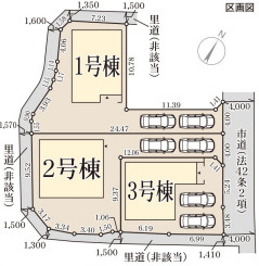 リーブルガーデン堺市美原区平尾3期の区画図