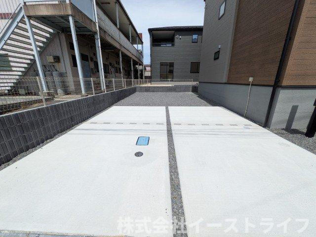【新築戸建】　いわき市平塩第1　全2棟　長期優良住宅の駐車場|2号棟写真　カースペースです。4台駐車可能（車種による）