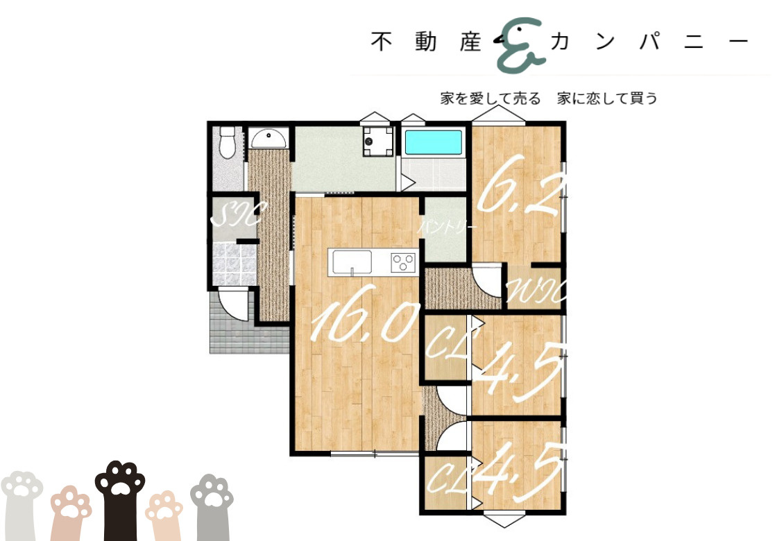 西条市喜多川の新築のおうち3号地　西条市喜多川新築戸建の間取り