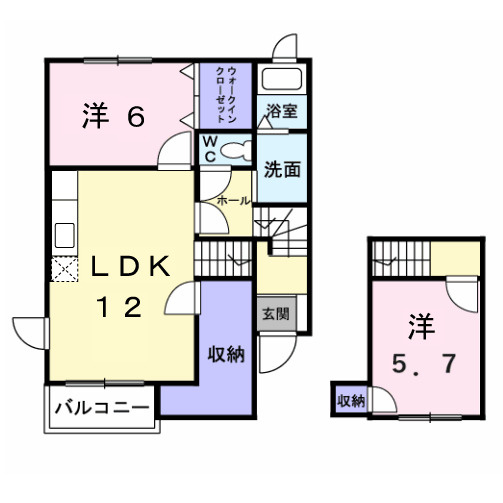 フォンテーヌⅢの間取り