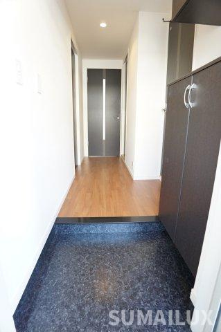 熊本市西区池田１丁目のアパートの玄関