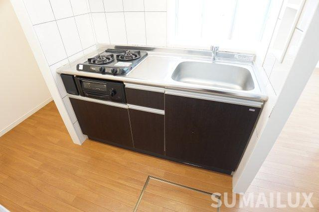 熊本市西区池田１丁目のアパートのキッチン