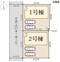 リーブルガーデン桜井市外山5期の区画図