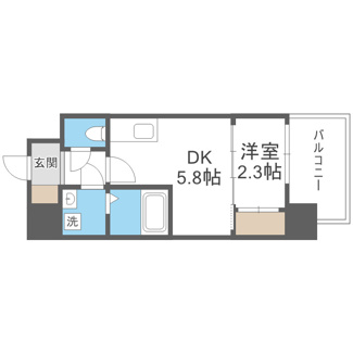 【間取り】 | セレニテ南堀江エクラ