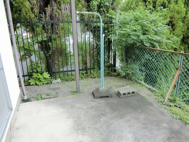 南面で広いテラス