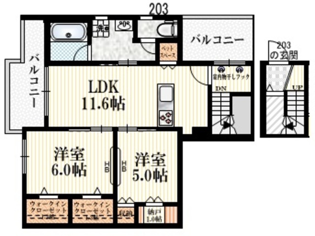 グレイス千代（ﾁｼﾛ）の間取り|最上階★