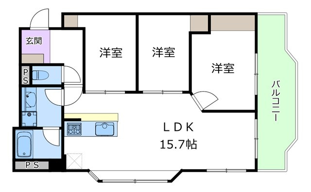 【間取り】 | 緑地公園第二ダイヤモンドマンション | エイブルにて取扱い可能な住宅ローンは、全部で10種類以上！お客様にピッタリの住宅ローンを当社のFPよりご案内させて頂きます。住宅ローンのご相談だけでも、お気軽にご相談下さいませ。